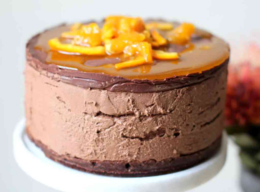 Orange Chocolate Mousse Cake Recipe 